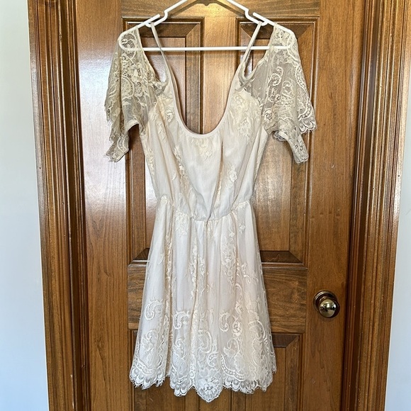 Lace Cold Shoulder Dress - Picture 2 of 3